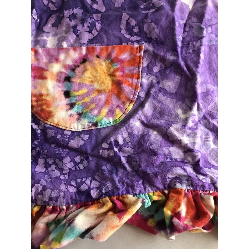 Hand Crafted Cat Apron For A Child Small Tie Dye‎ Kitty Apron 18